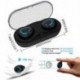 Fekete Vezeték nélküli Bluetooth 5.0 fejhallgató Mini fejhallgató fülhallgató fülhallgató a Samsung számára