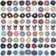 * 9 Pink Női rugalmas haj kötél gyűrű nyakkendő Scrunchie lófarok tulajdonosa virág haj zenekar