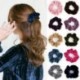 * 9 Pink Női rugalmas haj kötél gyűrű nyakkendő Scrunchie lófarok tulajdonosa virág haj zenekar