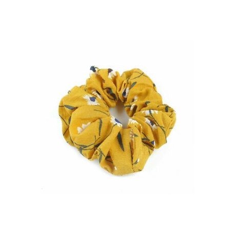 * 12 Sárga virág Női rugalmas haj kötél gyűrű nyakkendő Scrunchie lófarok tulajdonosa virág haj zenekar