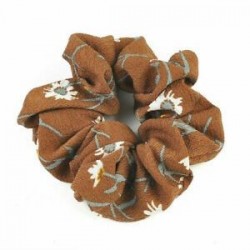 * 12 Kávé Virág Női rugalmas haj kötél gyűrű nyakkendő Scrunchie lófarok tulajdonosa virág haj zenekar