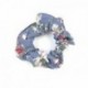 * 13 Kék Női rugalmas haj kötél gyűrű nyakkendő Scrunchie lófarok tulajdonosa virág haj zenekar