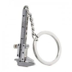 * 43 Movable Vernier Caliper Hordozható kreatív ötvözet fém kulcstartó autó kulcstartó Unisex kulcstartó kulcstartó