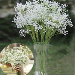 * 10 Fehér Virág csokor mesterséges selyem rózsa virág menyasszonyi esküvői fél váza dekoráció