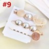 * 9 3Pcs / Set 3Pcs női gyöngy akril haj klip Snap Barrette Stick hajcsavar haj tartozékok