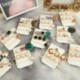 * 9 3Pcs / Set 3Pcs női gyöngy akril haj klip Snap Barrette Stick hajcsavar haj tartozékok