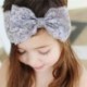 Rózsaszín 7PCS Baby Girls Kids csipke íj fejpánt Hairband Stretch Head Band kiegészítők