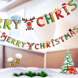 1db 2m hosszú Karácsonyi függő dekoráció - girland - Boldog Karácsonyt feliratos - Rénszarvas mintás - 7