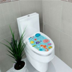 * 16 WC-ülés WC fali matrica Vinyl Art levehető fürdőszoba falfestmény otthon DIY dekoráció
