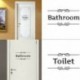 * 19 WC-ülés WC fali matrica Vinyl Art levehető fürdőszoba falfestmény otthon DIY dekoráció