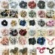 fehér Női haj kötél gyűrű nyakkendő Scrunchie lófarok tartó Flamingos rugalmas haj zenekar