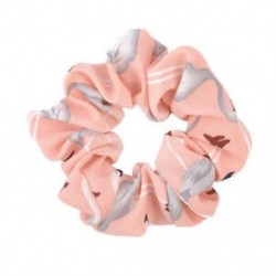 Rózsaszín Női haj kötél gyűrű nyakkendő Scrunchie lófarok tartó Flamingos rugalmas haj zenekar