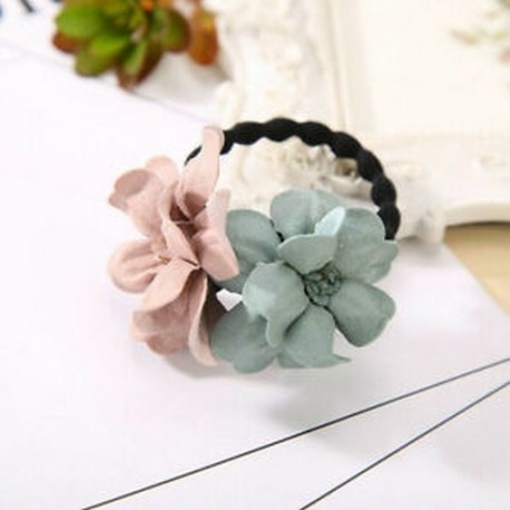 * 3 Pink   Green Női haj kötél gyűrű nyakkendő Scrunchie lófarok tartó Flamingos rugalmas haj zenekar