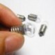 5db E10 2.5V 0,3A miniatűr csavarmenet Elektromos kísérlet Izzó csavaros lámpa gyöngyök