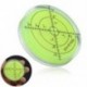 Zöld Spirit Bubble Degree Mark felszíni kerek körmérő mérő 32x7mm