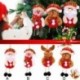 * 2 Mikulás Karácsonyi díszek Mikulás hóember rénszarvas játék baba Hang dekoráció ajándék