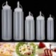 450ml-16oz 8-24oz Műanyag tiszta Squeeze palackízesítő adagoló Ketchup mustármártással