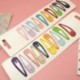 * 17 6Pcs / Lot Nagykereskedelmi Aranyos BB Clip Candy színes pont íj hajtű baba és lányok haj kiegészítők