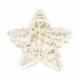 fehér 5Pcs / Set 6CM Rattan Csillagdísz Díszek DIY Karácsony / Születésnap &amp  Home Deor