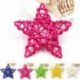 fehér 5Pcs / Set 6CM Rattan Csillagdísz Díszek DIY Karácsony / Születésnap &amp  Home Deor
