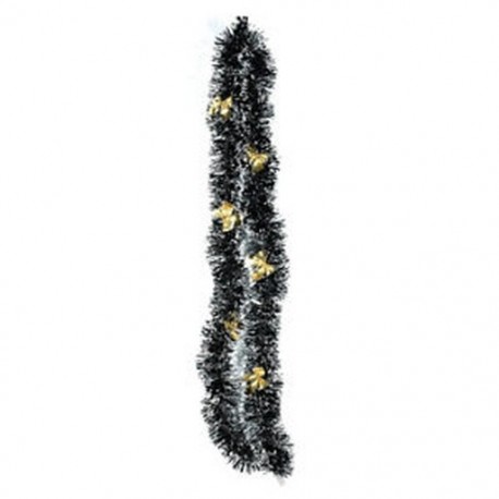 Arany Bowknots 2m-es karácsonyfa Bowknots Tinsel Garland fali ajtó dekoráció Home Party díszek