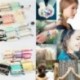 * 6 6Pcs / Set Elasztikus szalagkötél csomózott hajkötés hajszalag lány haj tartozékok