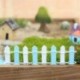 5X-es fa Palisade kerítés Craft Plant Pot Fairy kerti dekoráció Dollhouse dísz