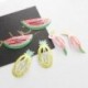 Ananász 2PCS Baby Girl Gyümölcs hajcsípő görögdinnye Pineapple Bird Mini Barrettes Hairpin