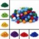 Színes 100pcs plüss labda 15mm karácsonyi díszek kézműves karácsonyi ajándék doboz dekoráció DIY