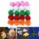 Színes 100pcs plüss labda 15mm karácsonyi díszek kézműves karácsonyi ajándék doboz dekoráció DIY