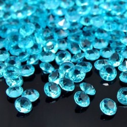 Kék 1000PCS 4.5mm DIY Esküvői fél ünnepi dekoráció Átlátszó akril kristályok