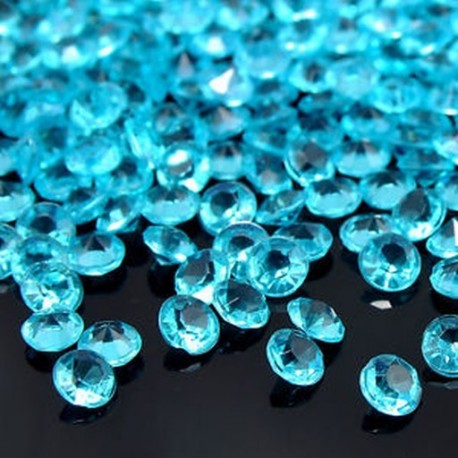 Kék 1000PCS 4.5mm DIY Esküvői fél ünnepi dekoráció Átlátszó akril kristályok