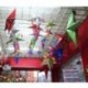 Kék Xmas fa dísz karácsonyi húr lóg csillag dekoráció otthon fél dekoráció új