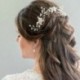 13 * Pezsgő Pearl Flower Crystal hajcsapok Clips koszorúslány oldal fésű esküvői menyasszonyi ékszerek