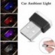 fehér 1db USB vezeték nélküli univerzális mini beltéri autós otthon LED világítás légkör lámpa