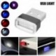 fehér 1db USB vezeték nélküli univerzális mini beltéri autós otthon LED világítás légkör lámpa