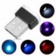 fehér 1db USB vezeték nélküli univerzális mini beltéri autós otthon LED világítás légkör lámpa