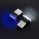 fehér 1db USB vezeték nélküli univerzális mini beltéri autós otthon LED világítás légkör lámpa