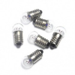 5db Rengeteg 5 / 20x-es miniatűr csavaros alaplámpa E10 2.5V / 0.3A lámpa Zseblámpa Zseblámpa