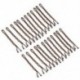Fekete 24pcs Hairpin hajcsat készlet Bobby pin klip hajcsavaró menyasszonyi mappa esküvői ékszerek