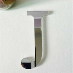 J betű 26 betű 3D tükör akril fal matrica matricák lakberendezési fal művészet mural DIY