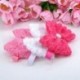 Rózsaszín Baba lányok gyerekek csipke rózsa virág íj fejpánt hairband fejpánt tartozékok