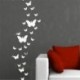 * 17 Virág 78 * 60cm Kivehető tükör matrica Art Mural fal matricák otthon szoba DIY dekoráció dekoráció