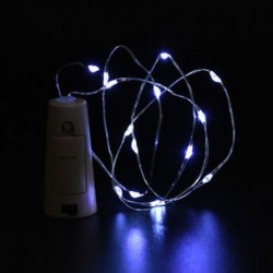 fehér 10 LED éjszakai fény parafa alakú Cooper huzal csillagos fény borosüveg lámpa dekoráció