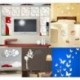 * 19 Arany Nap (50 cm) Kivehető 3D akril Modern tükör Decal Art Mural fal matrica Home Decor Új