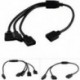 1-4 4Pin RGB LED Splitter csatlakozó Huzal kábel Aadapter csatlakozó 3528 5050 Led szalaghoz