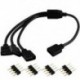 1-4 4Pin RGB LED Splitter csatlakozó Huzal kábel Aadapter csatlakozó az 5050 3528 LED szalaghoz