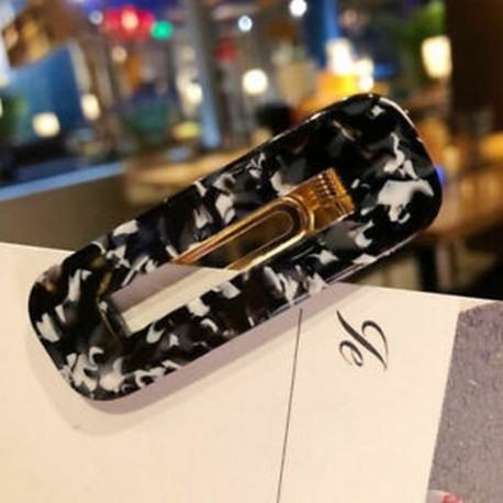 * 7 2019 Vintage Leopárd női gyanta hajszőrzet Hairband Snap Barrette lány haj klipek