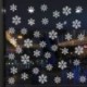 * A   * B 19 Újrahasznosítható fehér karácsonyi hópehely ablak matrica önzárások XMAS dekorációval