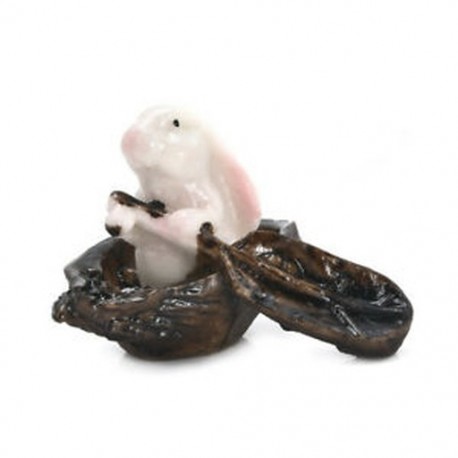 * 1 Mini nyulak miniatűr kert állati figura Moss mikro tájkép dísz játékok